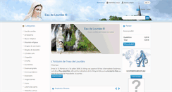 Desktop Screenshot of eau-de-lourdes.com